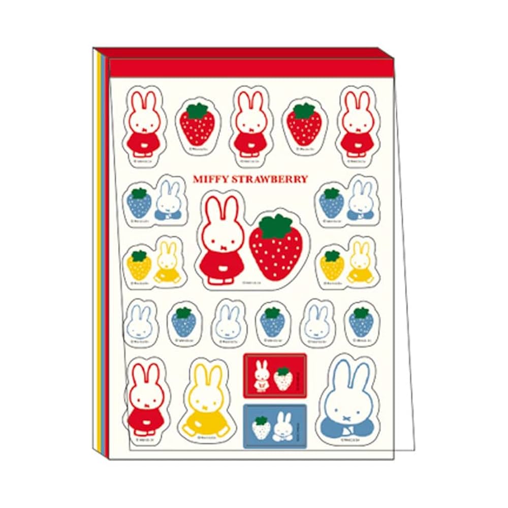 【新品】ミッフィー　メモ帳　フレークシール ミッフィー miffy フレークシール (美術館) 文具 | パーフェクト